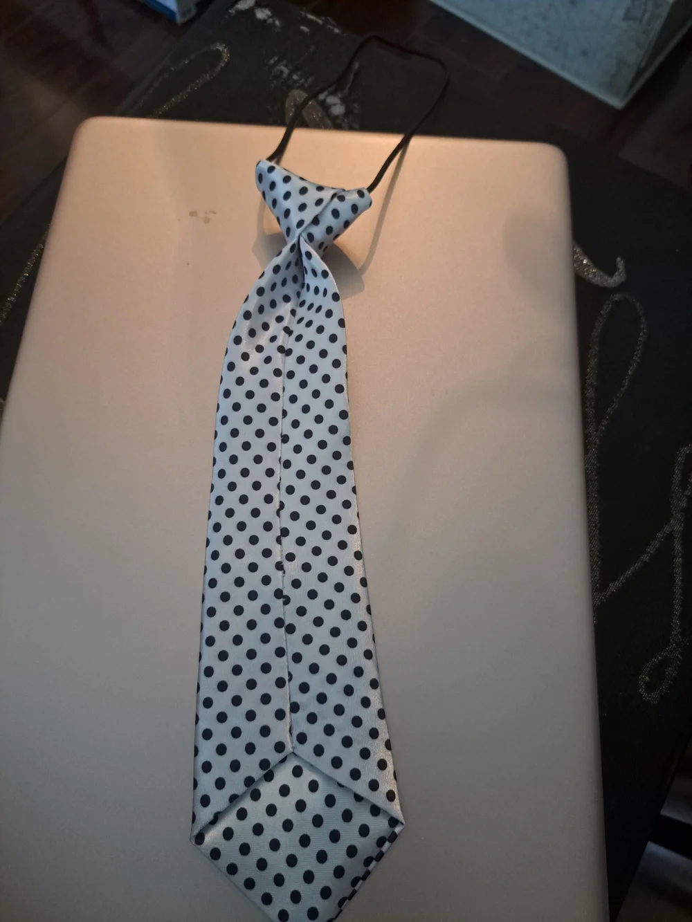 White Polka Dot Neck Tie
